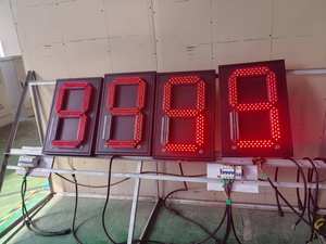 Feu de signalisation rechargeable à compte à rebours Single-8 avec revêtement de protection en stratifié transparent à affichage numérique à LED bicolore - Product Image 3