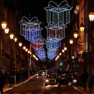 Luces de calle LED cuadradas de lujo personalizadas con clasificación IP65 para exteriores, para decoración navideña - Product Image 1