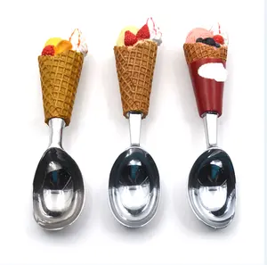아이스크림 국자-커트 손잡이, 진보된 긴 내구성 금속 합금 숟가락을 가진 상업적인 질 Scooper 삽