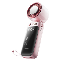 Ventilateur de poche pliable Turbo 2027, refroidisseur portable, batterie 4000 mAh, plaque de refroidissement, ventilateur rechargeable pour le camping