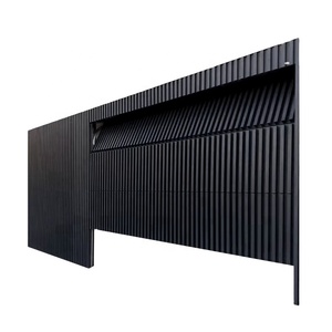 Porte de garage invisible en aluminium durable, isolée thermiquement, moderne et automatique pour villa - Product Image 1