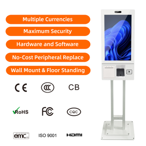 Kiosque de commande automatique à écran tactile LCD pour <span class=keywords><strong>restaurant</strong></span> avec lecteur de <span class=keywords><strong>carte</strong></span> de crédit et de code QR, imprimante thermique - Product Image 2