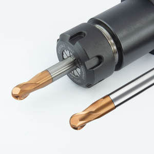 Dao phay đầu bi cacbua vonfram R0.5 |   R10 |   2 sáo |   Dao phay bi chính xác cao 4 cạnh dùng cho phay <span class=keywords><strong>CNC</strong></span> khuôn mẫu 3D - Product Image 3