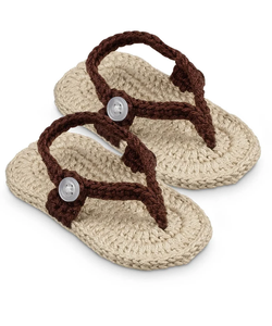 Sandales tongs en crochet pour bébé, chaussures de berceau en tricot, chaussures d'été respirantes en coton pour nouveau-né et nourrisson - Product Image 1