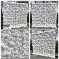 Toile de fond en tissu faite à la main pour photos de mariage, Saint-Valentin, remise de diplôme, décoration murale avec roses artificielles en soie