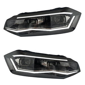 YU GUANG pour Volkswagen <span class=keywords><strong>POLO</strong></span> 6 Phares LED <span class=keywords><strong>2019</strong></span> 2021, Mise à niveau des phares halogènes, Style TSI <span class=keywords><strong>GTI</strong></span>, Projecteurs avant DRL - Product Image 1