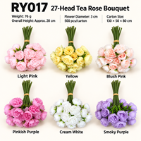 Bouquet de 27 têtes de pivoines et camélias artificiels avec roses faites à la main et raphia pour fleurs de mariage, décoration intérieure et événements