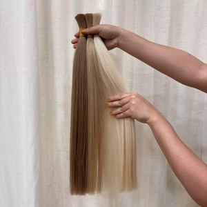 Ruyihair - Cabello Humano Ruso Eslavo Virgen sin Procesar al por Mayor, Negro y Rubio, Estilo Liso - Product Image 4