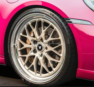 Roues à lèvres polies forgées en deux pièces pour Bmw M2 M3 M4 M5 pour Porsche 992 Gts Carrera 911 pour Lanborghini <span class=keywords><strong>Aventador</strong></span> Svj pour Dodge - Product Image 2