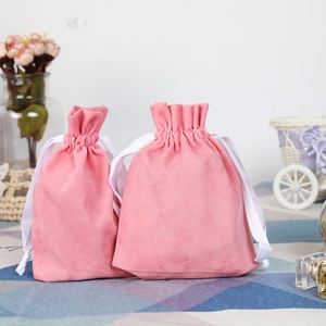 Pochettes en velours réutilisables de haute qualité pour instruments de beauté et bijoux, avec cordon de serrage, résistantes aux chocs, logo et taille personnalisés, pour bougies - Product Image 5