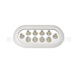 10 puces LED 12V/24VDC Lumières LED vertes sous-marines pour yacht et bateau, indice de protection IP68, lumières marines attirant les poissons - Product Image 1
