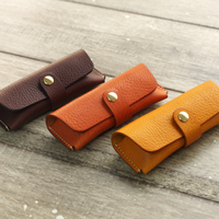 Vente en gros Etui à joint en cuir PU Boîte à timbres portable en cuir pour cadeaux fantaisie