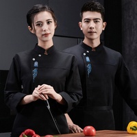 Vente en Gros Nouveaux Vêtements de Travail de Chef Manches Longues Automne pour Hommes pour Cuisine Hôtelière Boulangerie Cuisines Chinoise et Occidentale