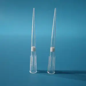 20ul البلاستيك مضرب واضح مرشح العقيمة طرف مايكرو PipetteTips للمختبر DNase RNase مجانا