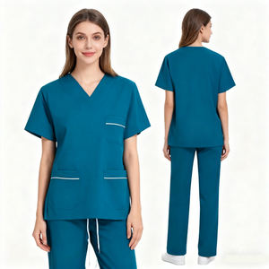 Logo kustom jaket Jumpsuit klinik gigi tahan air medis Scrub seragam dokter Suster Wanita Pria - Product Image 3