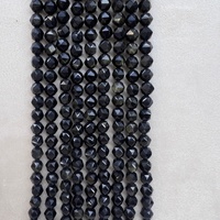 Perles Rondelles Facettées en Pierre Naturelle, Agate Noire, Quartz, Œil de Tigre Rouge, Œil d'Aigle pour la Fabrication de Bracelets et Colliers