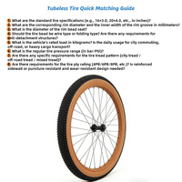 Pneus sans chambre à air pour vélos électriques personnalisés White Label, haute performance, BMX, vélos de route, en caoutchouc