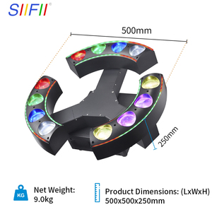 Clair de lune lame Led abeille oeil tête mobile lumière boîte de nuit barre Rgbw 4In1 coloré lune cimeterre lumière pour Dj Disco - Product Image 3