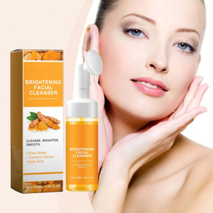 <span class=keywords><strong>Limpiador</strong></span> <span class=keywords><strong>Facial</strong></span> Profundo Orgánico a Base de Hierbas, Antiarrugas, Hidratante, con Vitamina C, Ácido Kójico y Cúrcuma, Control de Grasa, con Cepillo - Product Image 2