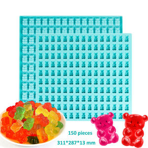 <b>Gummy</b> <b>Bear</b> Candy Molds 150/250-Cavity <b>Bear</b> Chocolate Mold Silicone Non-Stick <b>Bear</b> Silicone molds for <b>Gummy</b> Mini Size Ice Cubes - Product Image 1
