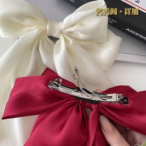 Pinzas para el pelo de satén de gran tamaño con lazo, lazos para el pelo de cinta texturizada, horquillas con lazo, accesorios para el pelo para mujer y niña, regalo de verano, venta al por mayor - Product Image 3