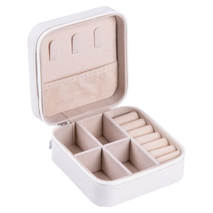 Low Cost Leather Portable Earrings, Earrings, Jewelry Gift <strong>Boxes</strong>, Necklaces, Rings, <strong>Storage</strong> Containers for Girls' Jewelry - Product Image 3