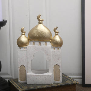 Produits du Ramadan Décorations de l'Aïd Moubarak Ornements faits à la main de mosquée, de <span class=keywords><strong>château</strong></span> et d'étoiles Décoration de bureau Fournitures d'intérieur - Product Image 5