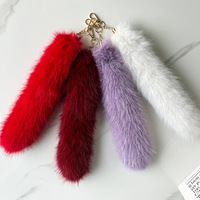 Vente en Gros de Queue de Faux Raton Laveur 20-40cm Moelleux Bon marché Queue de Fourrure de Renard pour Décoration Queue de Fourrure en Peluche