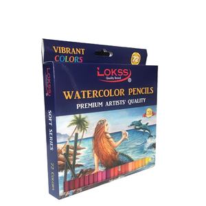 Custtomize OEM profesional promocional 72 piezas Premium juego de lápices de acuarela en <span class=keywords><strong>caja</strong></span> de papel de color para dibujar y dibujar - Product Image 2