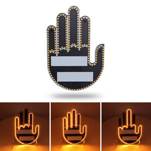 Lumière de freinage LED décorative arrière pour vitre de voiture, à commande gestuelle, couleur ambre, avec télécommande, 12V 10W, accessoires automobiles - Product Image 2