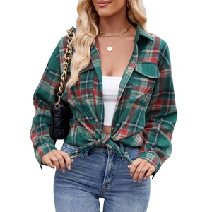 2025 autunno nuova moda da <span class=keywords><strong>donna</strong></span> Casual <span class=keywords><strong>camicia</strong></span> <span class=keywords><strong>a</strong></span> <span class=keywords><strong>quadri</strong></span> larga stile europeo <span class=keywords><strong>camicia</strong></span> da <span class=keywords><strong>donna</strong></span> lunga lunghezza - Product Image 5