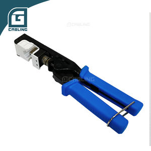 Gcabling <span class=keywords><strong>180</strong></span> Angle TYPE RJ45 <span class=keywords><strong>one</strong></span> <span class=keywords><strong>Punch</strong></span> down Speed modular hand Network termination Crimping Tool para Keystone Jack - Product Image 1