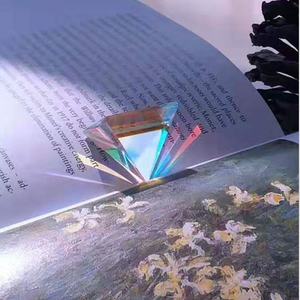 Atacado pirâmide prisma cúbico com caixa de presente, quartzo cristal colorido x-cubo prismas para festa - Product Image 5