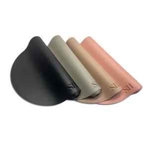 Màu Be Nude màu <span class=keywords><strong>matt</strong></span> PU cao su tự nhiên Yoga Mat Laser khắc logo alignment Arch Shape Yoga matts - Product Image 3