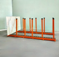 Étagère à dalles SANDE, étagère de rangement en acier pour dalles, étagère de rangement pour dalles de pierre réglable et durable