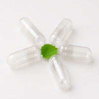 Capsules végétariennes vides transparentes en HPMC, taille 00 #