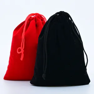 Wholesale Velvet Drawstring Gift Bags 12x15,13x18 Soft Christmas Wedding gift Jewelry Packing Pouches