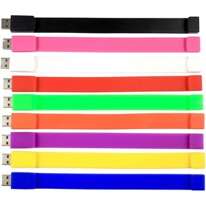 Durable Metal Material Silicone Wristband <b>Usb</b> 3.0 Bracelet Promotional <b>Flash</b> <b>Drive</b> - Product Image 2