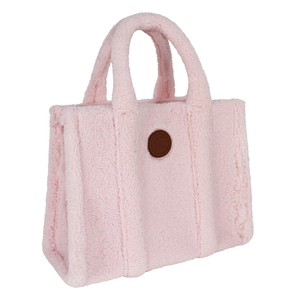 Bolso Tote de Piel Sintética Rosa, Color Sólido, Estilo Moderno, Cierre Abierto, para Uso Diario en Todas las Estaciones, Bolso de Mano para Mujer - Product Image 6