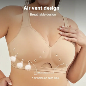 Sujetador de moda Victo Ria Secret para mujer, sujetador suave sin costuras de ensueño, soporte ligero de malvavisco, sujetador de realce con agujeros transpirables finos - Product Image 4