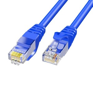 Cat6A Network <b>Cable</b> Blue Oxygen-Free Copper Gigabit Ethernet Patch Cord <b>For</b> Home <b>Computer</b> Use - Product Image 1