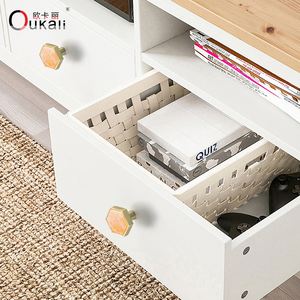 Oukali 새로운 릴리스 현대 가구 캐비닛 핸들 주방 서랍 아연 합금 다채로운 손잡이 드레서 핸들 - Product Image 6
