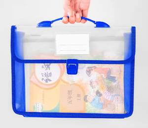 พลาสติกกระเป๋าสตางค์โฟลเดอร์โพลีกระเป๋าซองจดหมายแฟ้มโฟลเดอร์ปุ่มปิดกันน้ำใสเอกสาร - Product Image 5