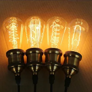 25W 40W 60W Pabrik Antik Edison Bohlam ST64 G80 G95 C35 T45 T300 Lampu Antik Dekoratif Petir
