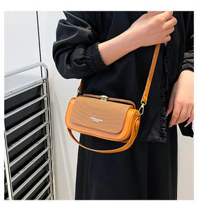 2026新しいテクスチャライト高級女性用ハンドヘルドボックスおしゃれな多目的シングルショルダークロスボディメッセンジャートートバッグPU - Product Image 2