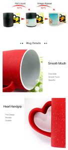 Tasses à café en porcelaine blanches et noires semi-émaillées pour sublimation avec logo – Vente en gros - Product Image 6