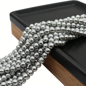 Perle di Vetro Barocche Scultoree Irregolari da 4mm per Creazione di Gioielli Fai-da-Te, Collane e Bracciali, Vendita all'Ingrosso - Product Image 1