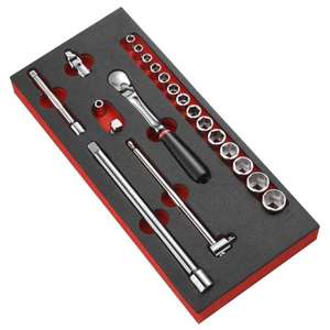 FACOM - MODM.JL1 Juego de carraca de 3/8 ''en bandeja de espuma-EAN 3148519041903 OTROS CONJUNTOS DE HERRAMIENTAS - Product Image 1