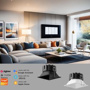 Luz de Techo LED Empotrada Dali de Alta Calidad, Antideslumbrante, Downlight RGB Tuya de 12W 20W, Downlight de Alto CRI para Iluminación Interior - Product Image 3