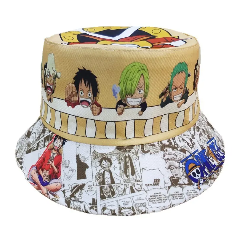 XUX karikatür kova şapka balıkçı şapka yetişkin boyutu Naruto havza şapka Dragon topu güneş vizör kep çocuk aksesuarları toptan